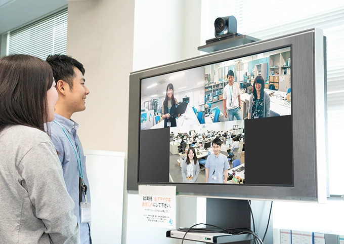 テレビ会議システム（オフィスフロア）のイメージ画像