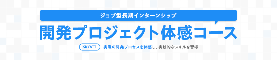 ジョブ型長期インターンシップ ～開発プロジェクト体感コース～